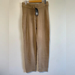 Love & Liberty Tan Knit / Waffle  Jogger Pants - BNWT - Size M